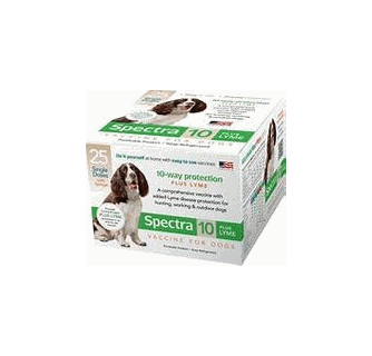 CANINE SPECTRA 10 PLUS LYME - 5 x  1 dose @ $16.50 per dose = $82.50