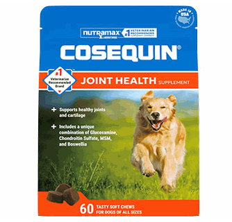 Cosequin DS Maximum Strength Plus MSM and Boswellia  -  60 soft chews