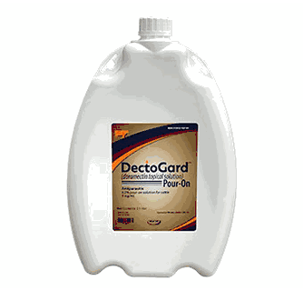 DectoGard (Doramectin Topical Solution) Pour-On Antiparasitic for Cattle 5mg/mL, 2.5 Liter