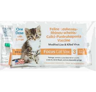 Focus Cat Vax 3 Plus FeLV Vaccine