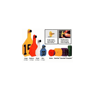 Y-Tex Ear Tags  -  Medium / Numbered (25ct)