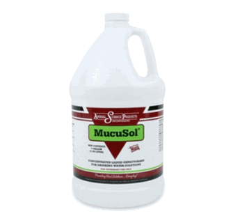 MucuSol Concentrated Liquid " Expectorant " for Swine and Poultry, 1 Gallon