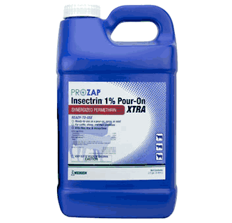 Prozap Insectrin Xtra 1% Synergized Pour-On, Ready-To-Use - 1 gallon