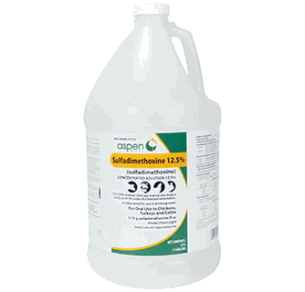 SULFADIMETHOXINE CONCENTRATED ORAL SOLUTION 12.5% GALLON 1/PKG (RX) 