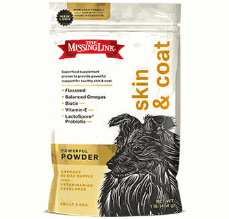 THE MISSING LINK SUPERFOOD POWDERS SKIN & COAT SUPPLEMENT FOR DOGS 1LB/ PKG
