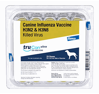 TruCan Ultra CIV H3N2/H3N8 Vaccine, Killed Virus, 25 x 0.5mL (Single-Dose)
