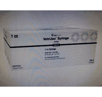 VetriJec Soft Pack 1cc Tuberculin (TB) Syringe, Luer Slip - 100ct Box