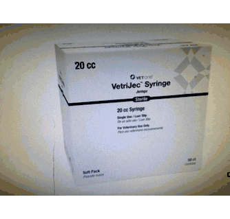 VetriJec Soft Pack 20cc Luer ( Slip ) Syringe - 50ct Box