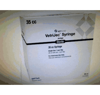 VetriJec Soft Pack 35cc Luer ( Slip ) Syringe - 50ct Box