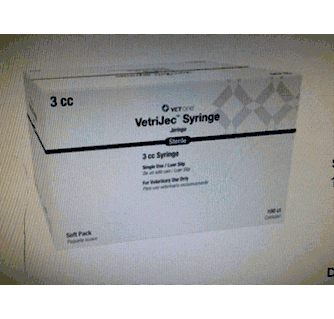 VetriJec Soft Pack 3cc Luer ( Slip ) Syringe - 100ct Box
