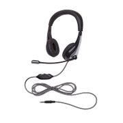 Califone 1025MT NeoTech Series Headset, 3.5mm stereo plug, unidirectional inline microphone