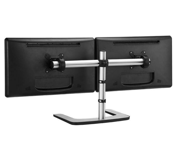 Visidec Freestanding Dual Horizontal Monitor Stand 