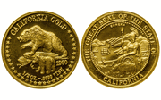 1990 California Gold Round 1/2 troy oz