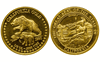 1990 California Gold Round 1/2 troy oz