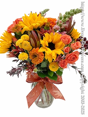Autumn Blossom Fall Flower Arrangement
