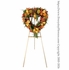 Autumn Harvest Heart Funeral Wreath