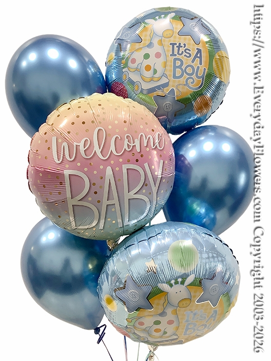 Baby Boy Balloon Bouquet