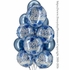 Birthday Blue Sparkle Dots Balloon Bouquet - Same Day Delivery Orange County, CA
