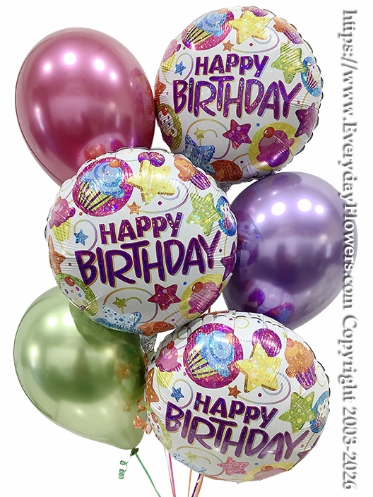 Birthday Dazzling Sweets Balloon Bouquet
