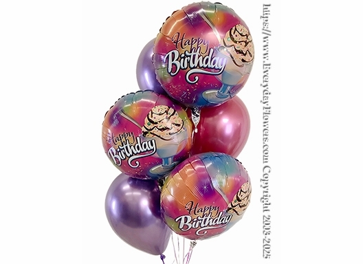 Birthday Ice Cream Sundae Balloon Bouquet