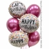 Birthday Pink Confetti Balloon Bouquet