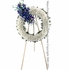 Blue and White Funeral Wreath