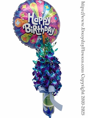 Blue Birthday Orchids