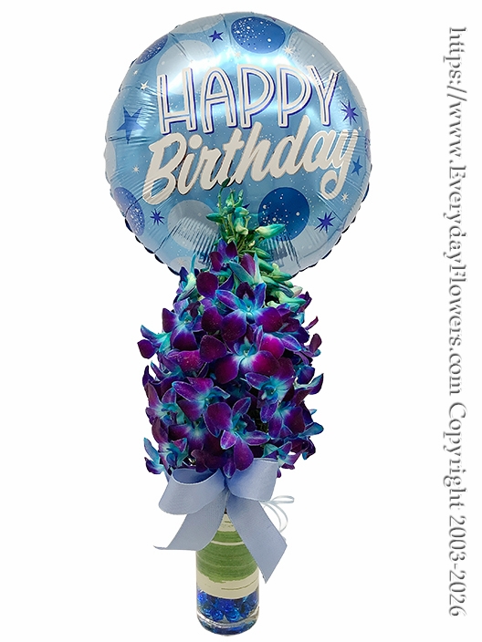 Blue Birthday Orchids