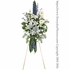 Blue Horizon Funeral Flower Standing Spray