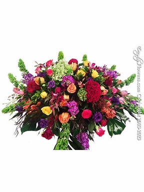 Colorful Casket Flowers