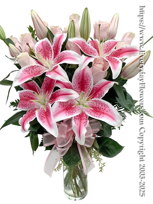 Light Pink Roses Valentines Flower Delivery Orange County, CA Florist