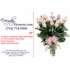 Dozen Light Pink Valentines Roses Long Stem With Vase