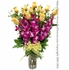 Dozen Yellow Valentines Roses Long Stem With Vase
