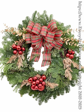 Florist Designed Christmas Door Wreath