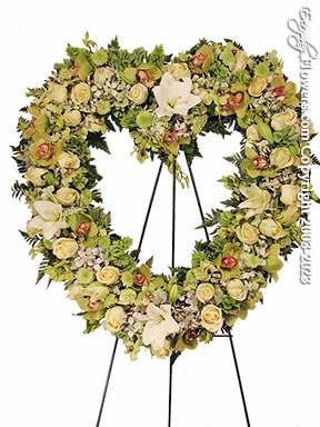 Green Sympathy Heart