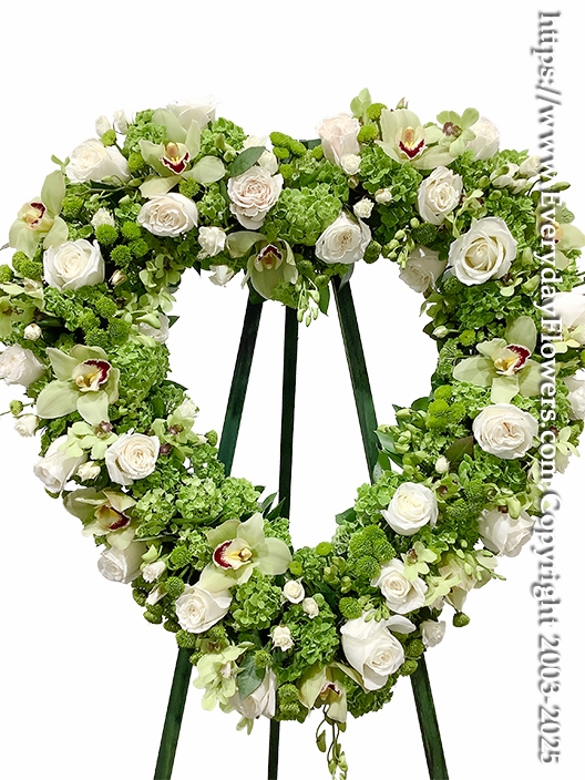 Green Sympathy Heart