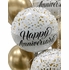Happy Anniversary Gold Confetti Balloon Bouquet