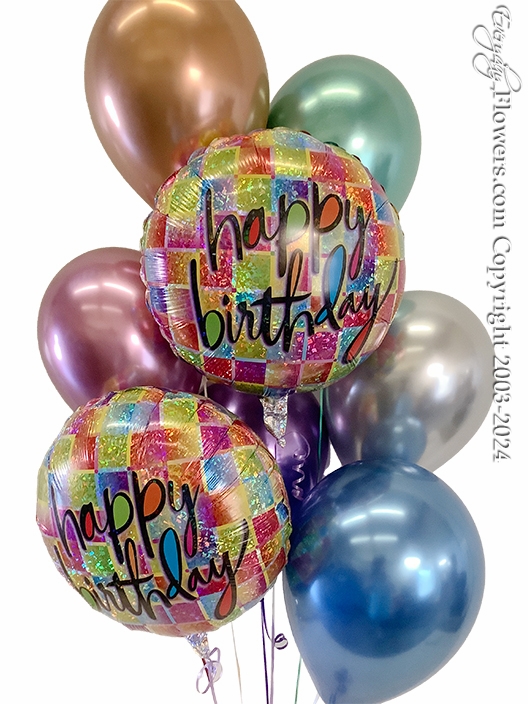 Happy Birthday Kaleidoscope Balloons Everyday Flowers