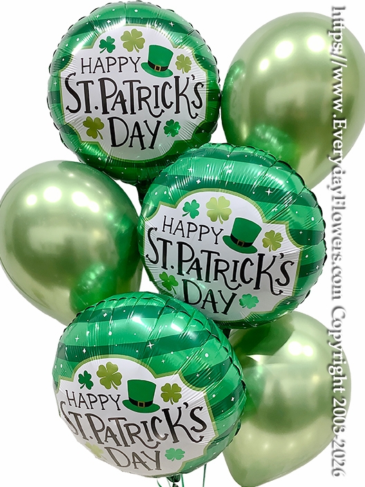 Happy St. Patricks Day Balloon Bouquet