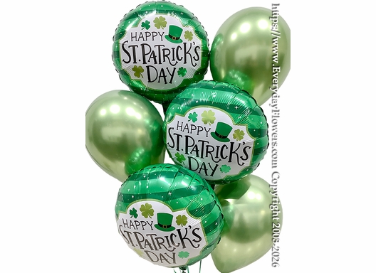 Happy St. Patricks Day Balloon Bouquet