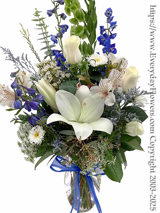 Ivory Garden Blue & White