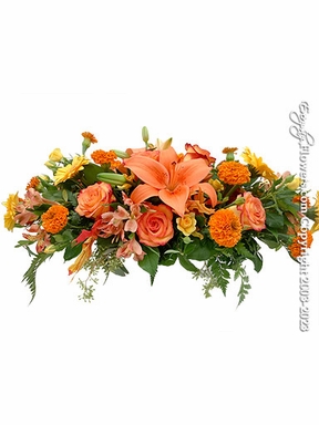Long & Low Thanksgiving Centerpiece