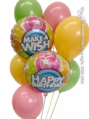 Make a wish Birthday Balloons