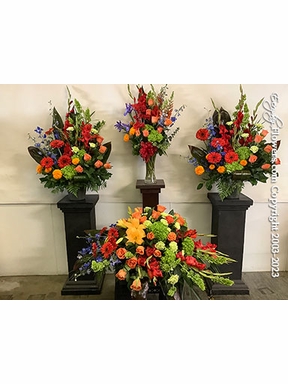 Matching Funeral Flowers Package