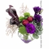 Midnight Elegance - Black Cala Lilies & Burgundy Peonies