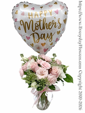 Mothers Day Flowers & Balloon <p style="color:RED;">SOLD OUT</p>