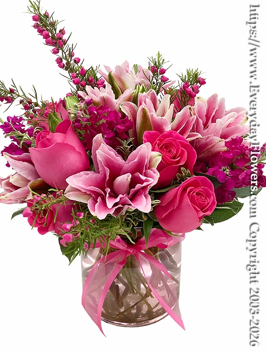 Pink Roselily Bouquet