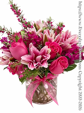 Pink Roselily Bouquet