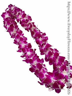 Purple Orchid Lei
