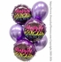 Rainbow Script Birthday Balloon Bouquet - Same Day Delivery Orange County, CA
